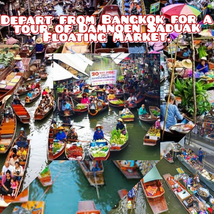 city ​​tour Mae Klong Market Amphawa Floating Market Damnoen Saduak Floating Market Elephant Villagecity ​​tour Mae Klong Market Amphawa Floating Market Damnoen Saduak Floating Market Elephant Village